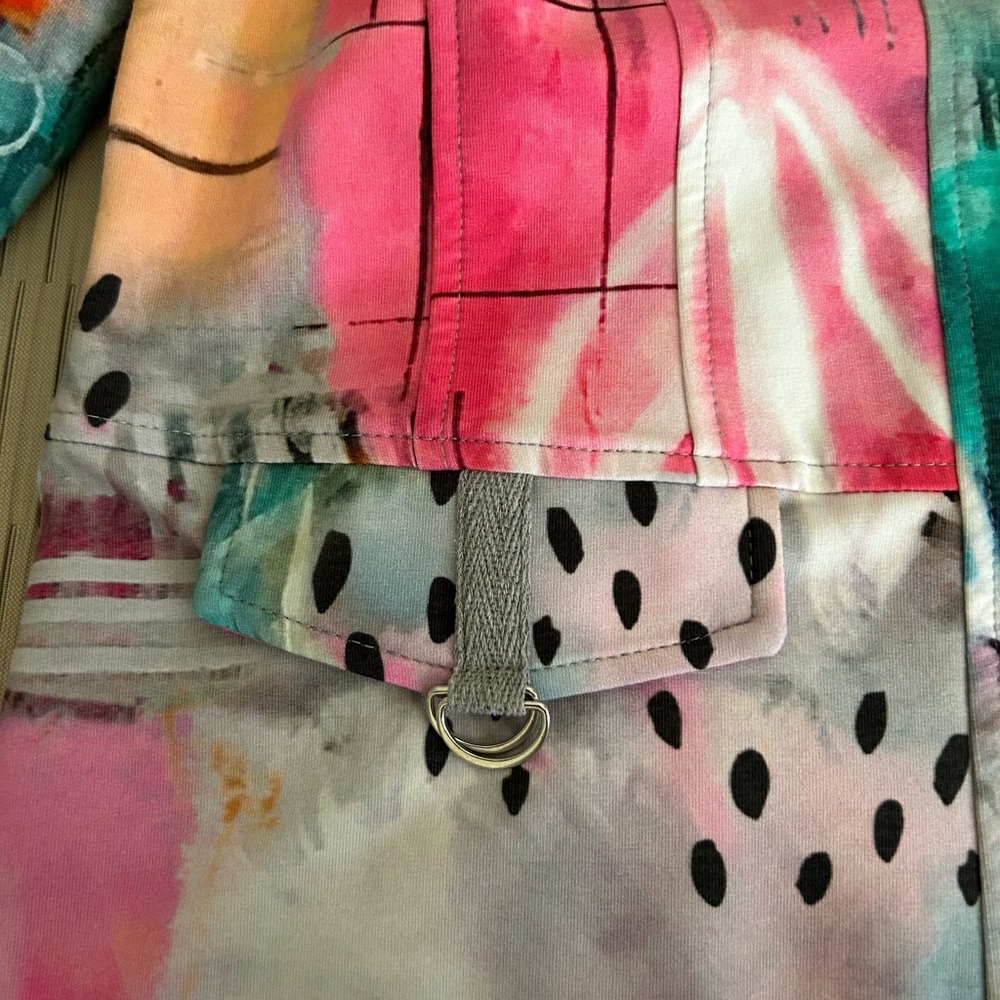 Colorful Abstract Women's Jacket - Picture 7 of 8